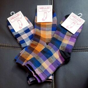 Three pairs of women's socks